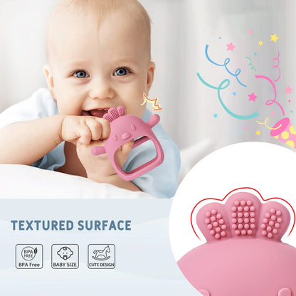 Silicone Penguin Teether Gloves