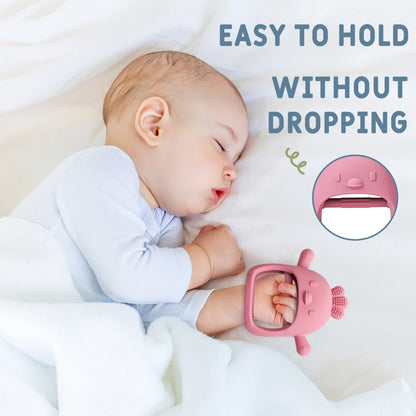 Silicone Penguin Teether Gloves