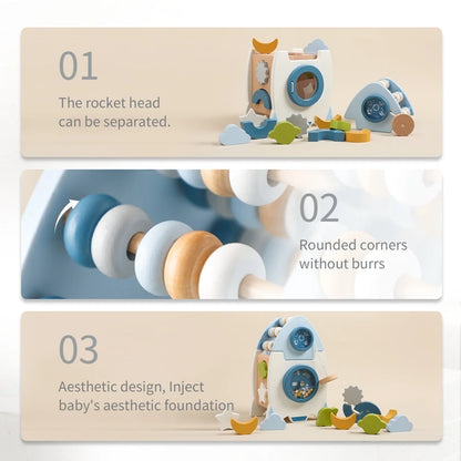 Wooden Rocket Toy